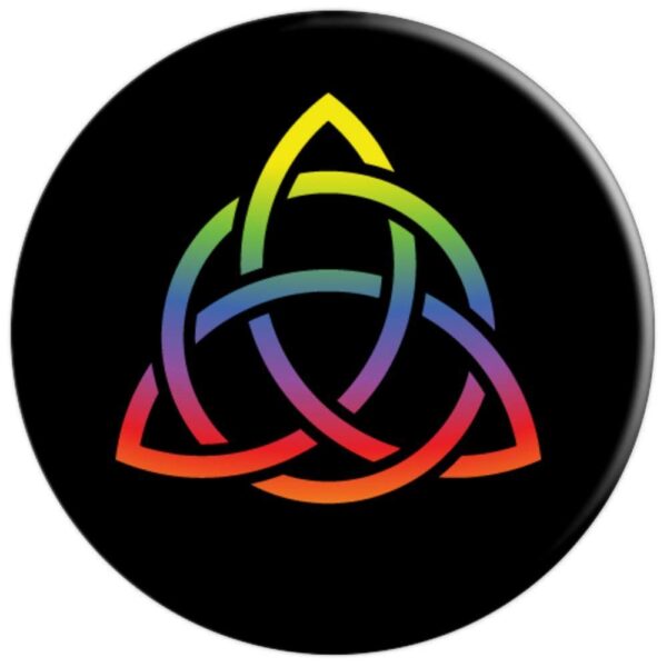 TeesMe Celtic Rainbow - Black - PopSockets Grip and Stand for Phones and Tablets - Image 2