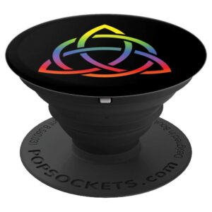 TeesMe Celtic Rainbow - Black - PopSockets Grip and Stand for Phones and Tablets