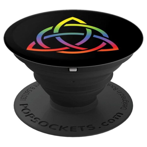 TeesMe Celtic Rainbow - Black - PopSockets Grip and Stand for Phones and Tablets