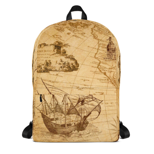 Old Time Map of America Backpack