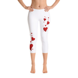 Hearts out capri leggings