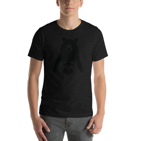 Loving Papa Bear (Solid Black) T-Shirt - Image 8