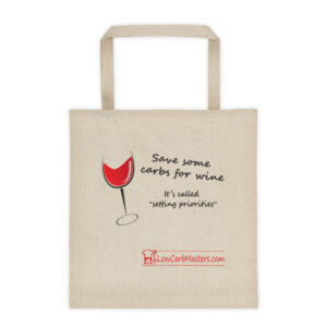 Save some carbs for wine - flat bottom tote bag