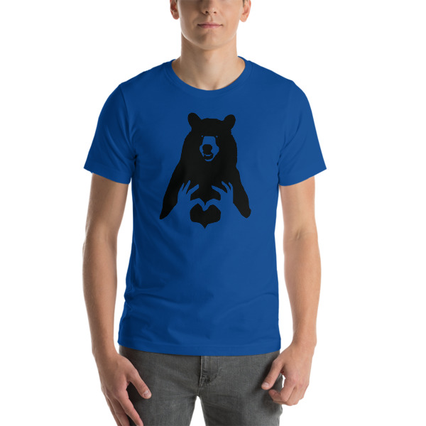 Loving Papa Bear (Solid Black) T-Shirt - Image 10