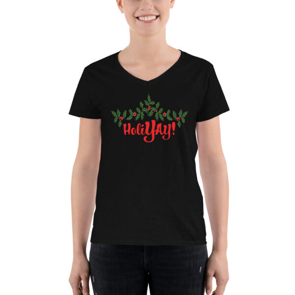 Holi-YAY Women's Casual V-Neck Shirt