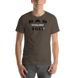 Dad Established 2017 T-Shirt