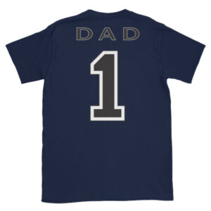 #1 Dad Jersey Style T-Shirt