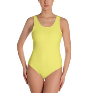Pineapple Yellow One-Piece Swimsuit