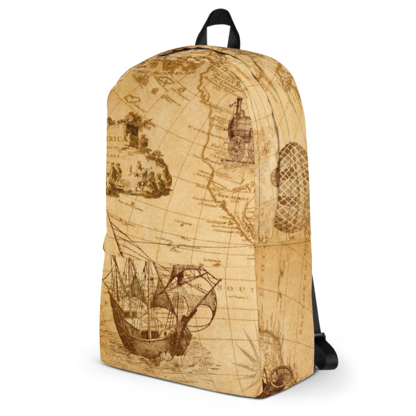 Old Time Map of America Backpack - Image 3