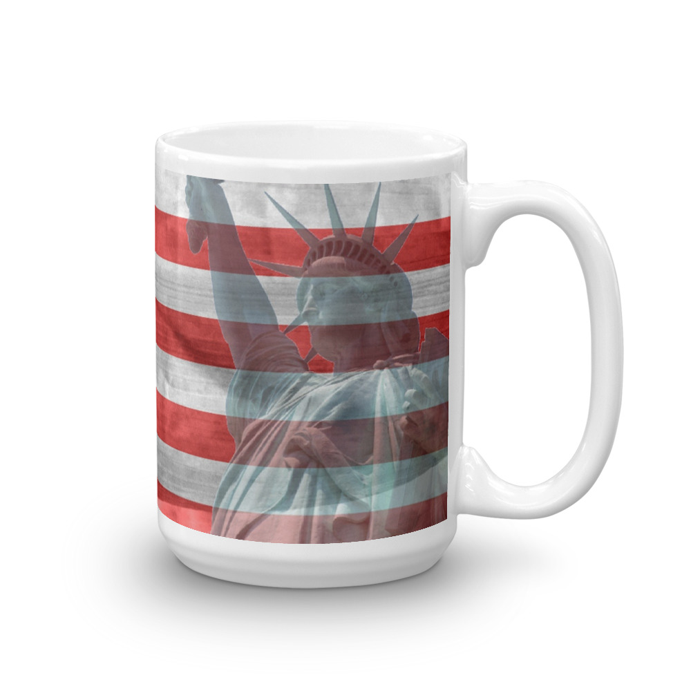 Patriotic Mug - Lady Liberty, Military, USA Flag - Image 5