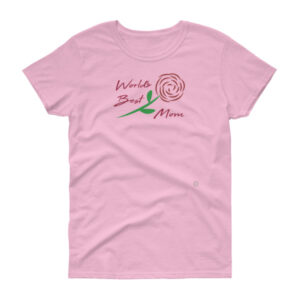 World's Best Mom with Rose T-Shirt