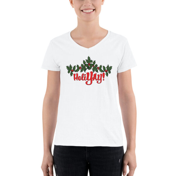 Holi-YAY Women's Casual V-Neck Shirt - Image 2