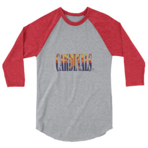 Cardinals AZ Flag - 3/4 sleeve raglan shirt