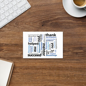 Mentor Thank You Postcard - Appreciation & Leadership Gift